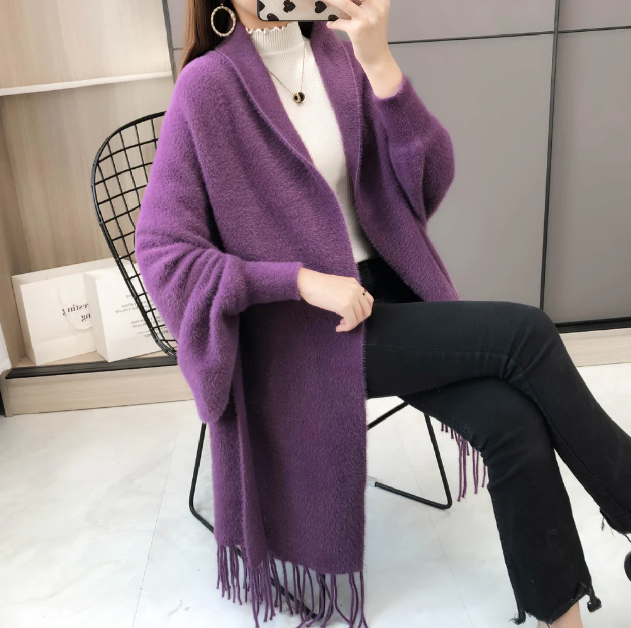 ComfyChic - Zachte Gebreide Sjaaljas