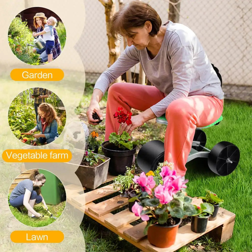 Verstelbare Tuinwerkstoel