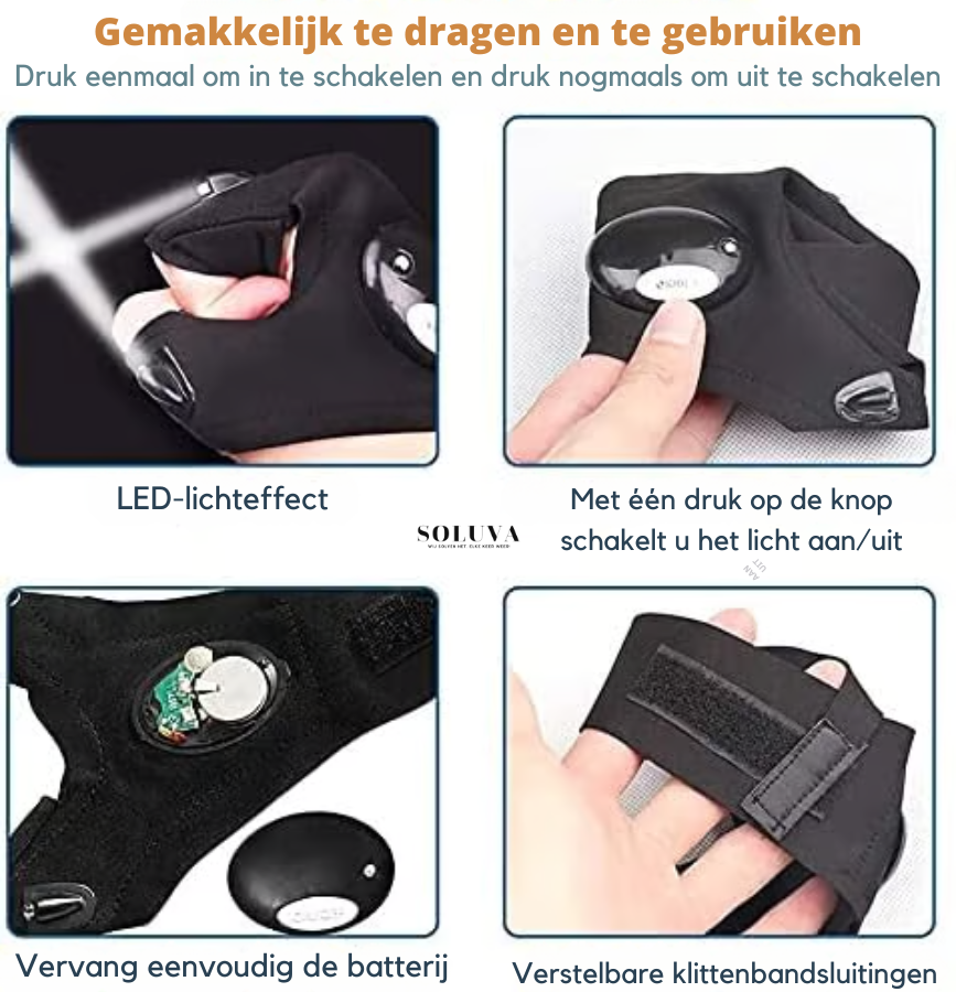 BrightGrip - Verlichtende Handschoenen