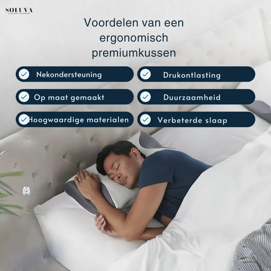 Ergonomisch Comfort Kussen - Tegen Nek- en Rugklachten