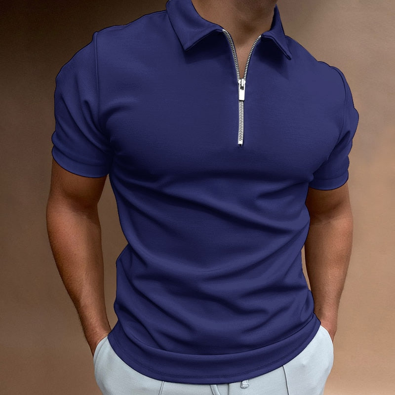 Trendmerce Classy zip up polo | 1+1 GRATIS ! | Laatste week !