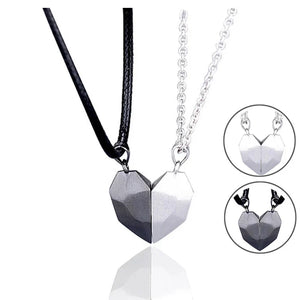 Trendmerce | Vriendschap/relatie ketting magnetisch hart 2e gratis ! |
