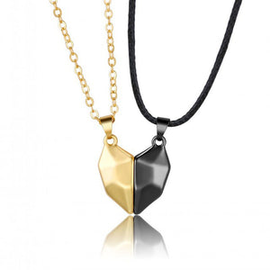 Trendmerce | Vriendschap/relatie ketting magnetisch hart 2e gratis ! |