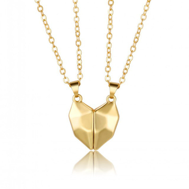 Trendmerce | Vriendschap/relatie ketting magnetisch hart 2e gratis ! |
