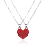 Trendmerce | Vriendschap/relatie ketting magnetisch hart 2e gratis ! |