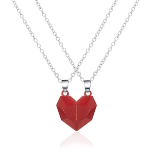 Trendmerce | Vriendschap/relatie ketting magnetisch hart 2e gratis ! |